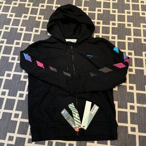 Off-White Gradient Arrows Zip Up Hoodie